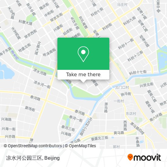 凉水河公园三区 map