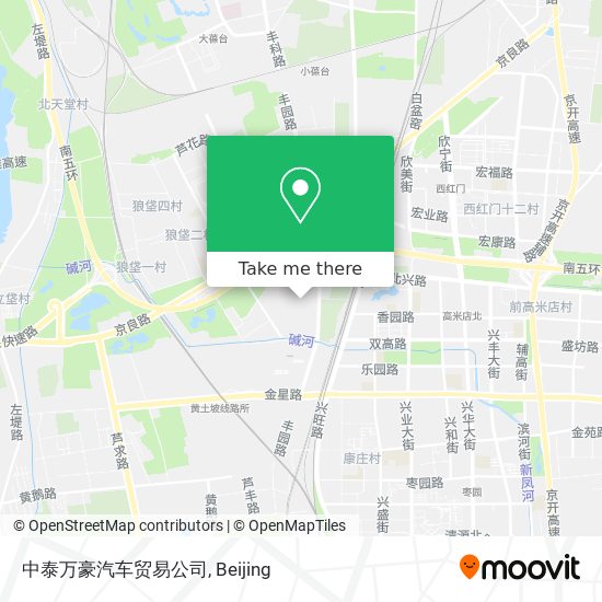 中泰万豪汽车贸易公司 map