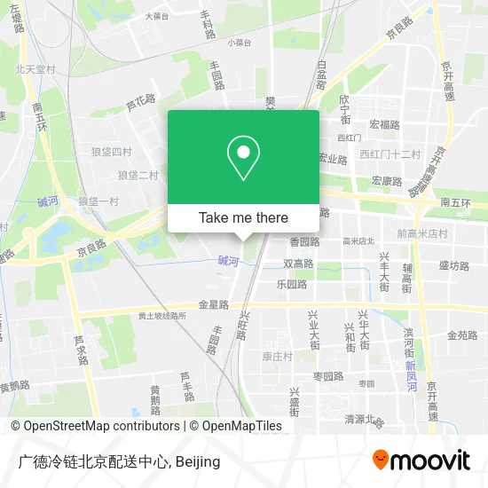 广德冷链北京配送中心 map