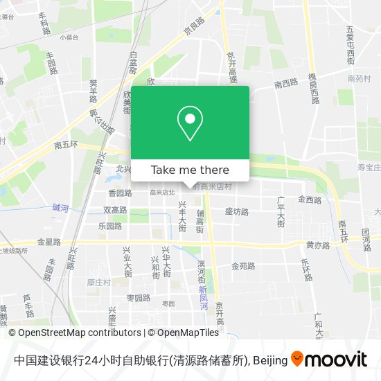 中国建设银行24小时自助银行(清源路储蓄所) map
