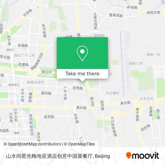 山水间星光梅地亚酒店创意中国菜餐厅 map
