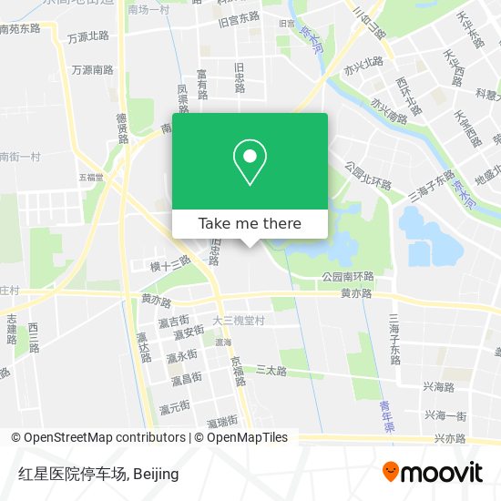 红星医院停车场 map