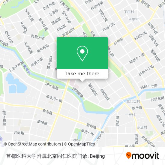 首都医科大学附属北京同仁医院门诊 map