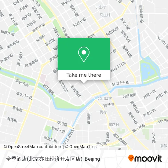 全季酒店(北京亦庄经济开发区店) map