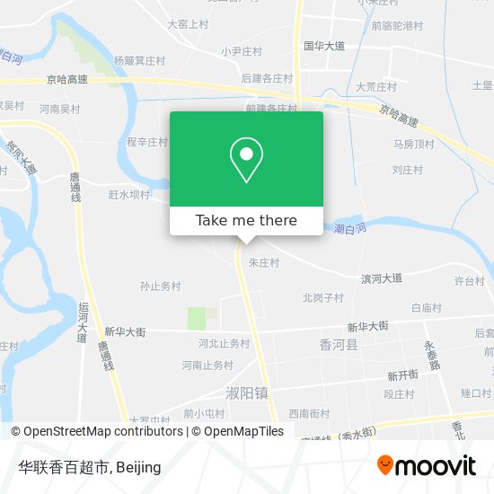 华联香百超市 map
