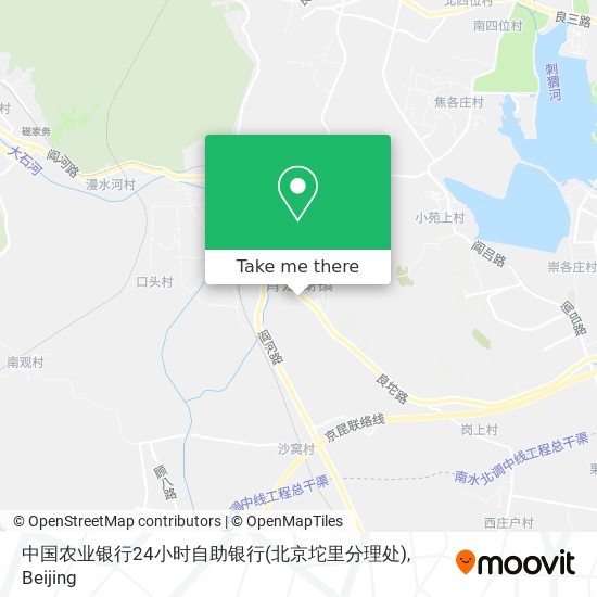 中国农业银行24小时自助银行(北京坨里分理处) map