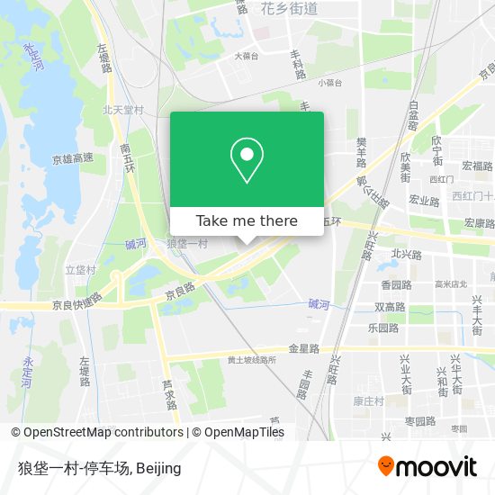 狼垡一村-停车场 map