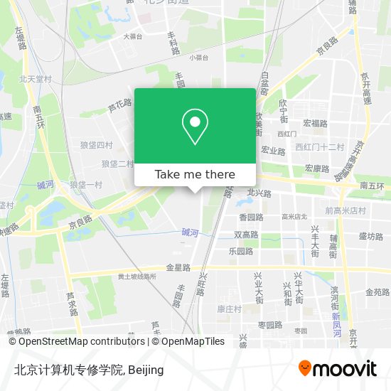 北京计算机专修学院 map