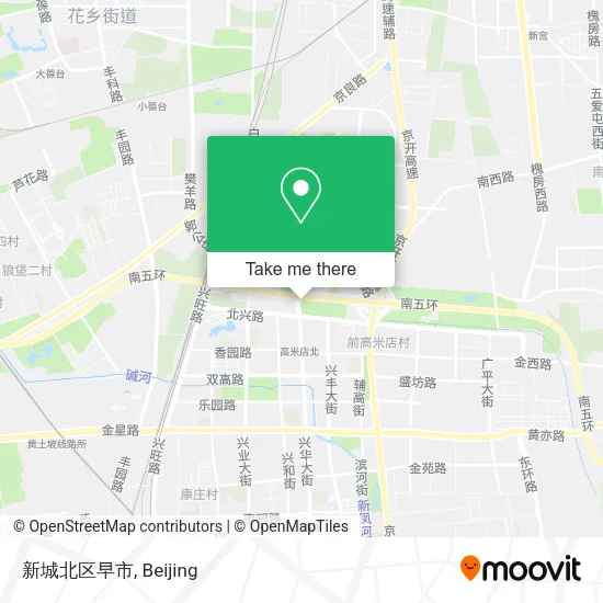 新城北区早市 map
