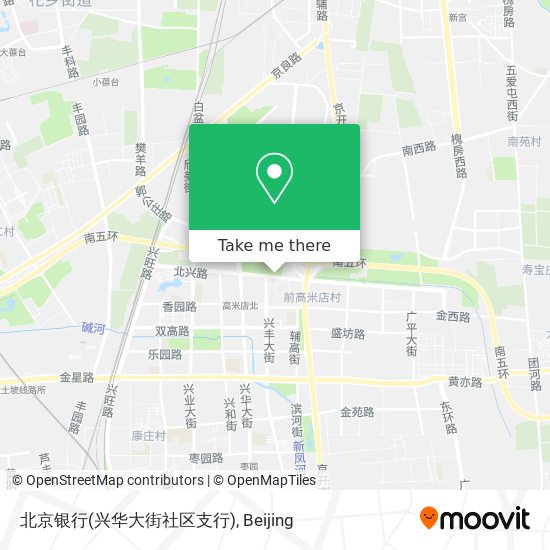 北京银行(兴华大街社区支行) map