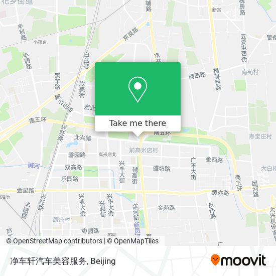 净车轩汽车美容服务 map