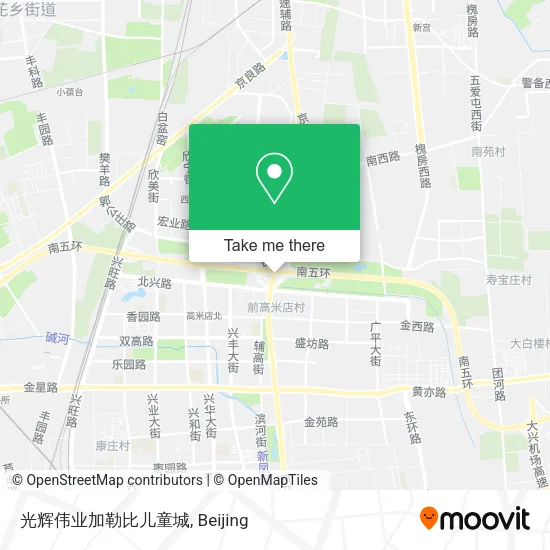 光辉伟业加勒比儿童城 map