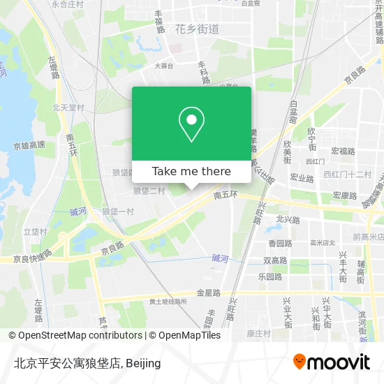 北京平安公寓狼垡店 map
