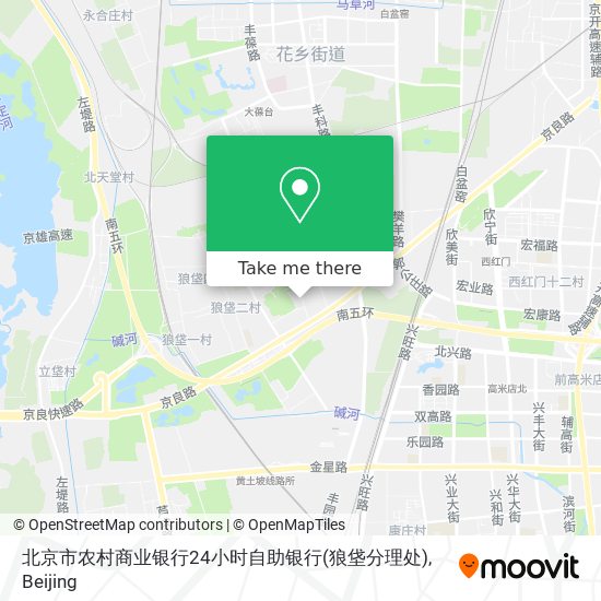 北京市农村商业银行24小时自助银行(狼垡分理处) map