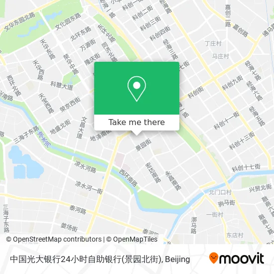 中国光大银行24小时自助银行(景园北街) map