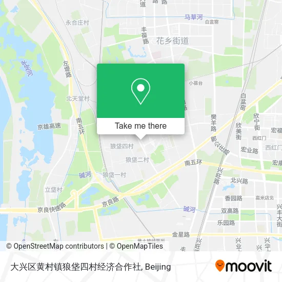 大兴区黄村镇狼垡四村经济合作社 map