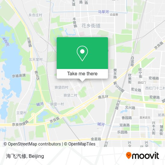 海飞汽修 map