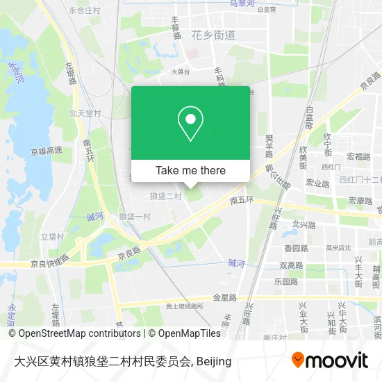 大兴区黄村镇狼垡二村村民委员会 map