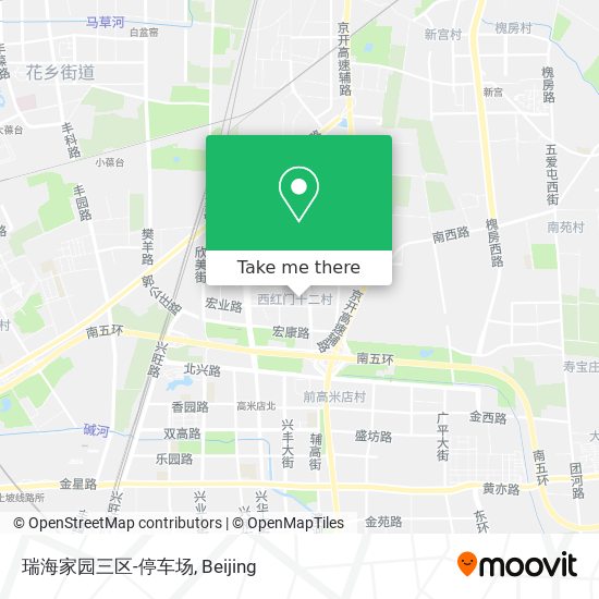 瑞海家园三区-停车场 map