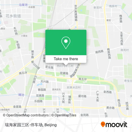 瑞海家园三区-停车场 map