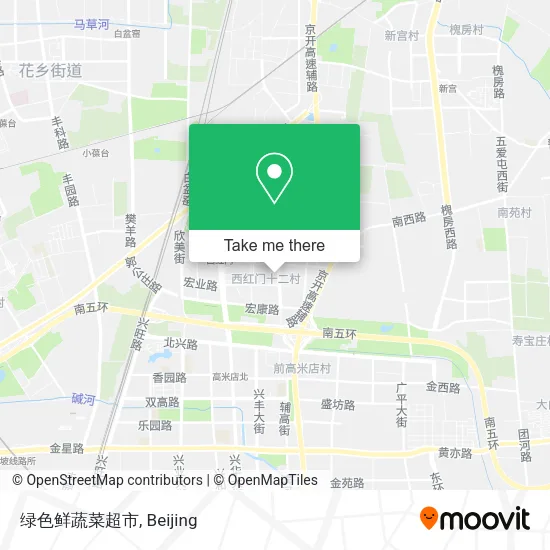 绿色鲜蔬菜超市 map