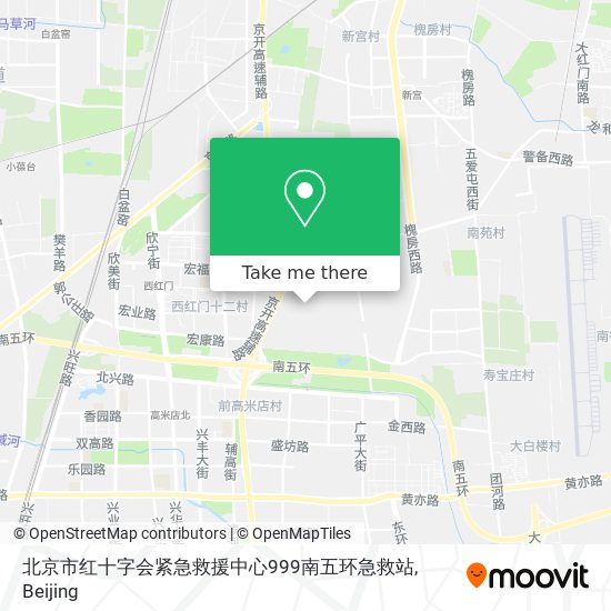 北京市红十字会紧急救援中心999南五环急救站 map