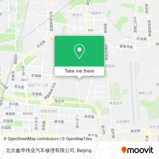 北京鑫华伟业汽车修理有限公司 map