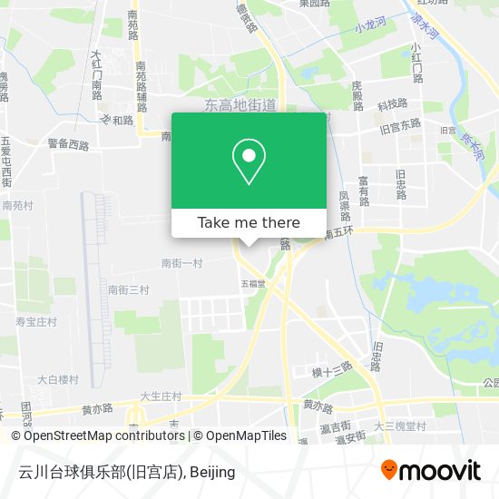 云川台球俱乐部(旧宫店) map