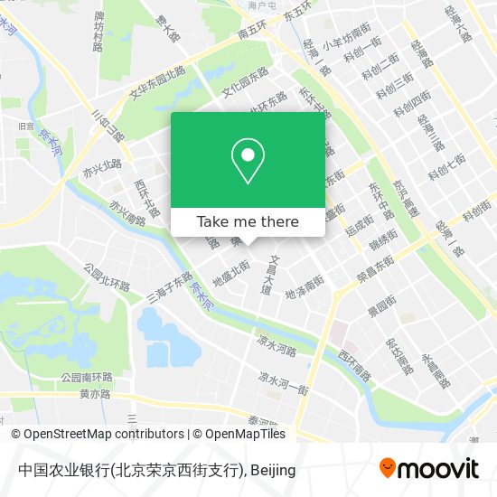 中国农业银行(北京荣京西街支行) map