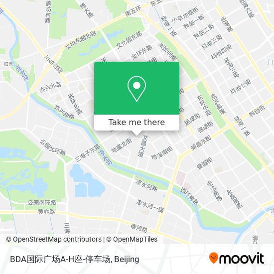BDA国际广场A-H座-停车场 map