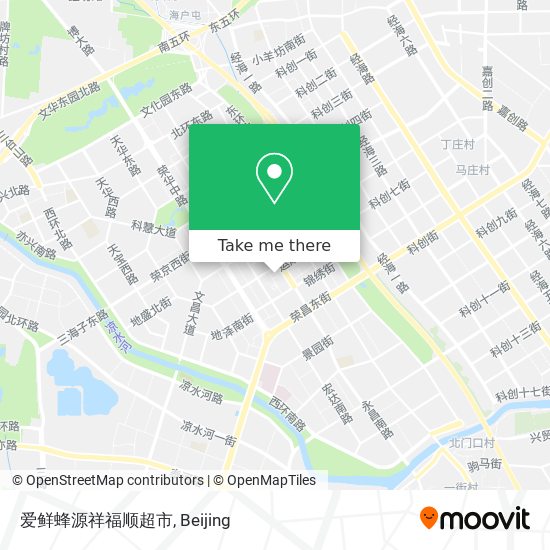 爱鲜蜂源祥福顺超市 map