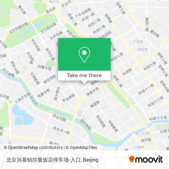 北京兴基铂尔曼饭店停车场-入口 map