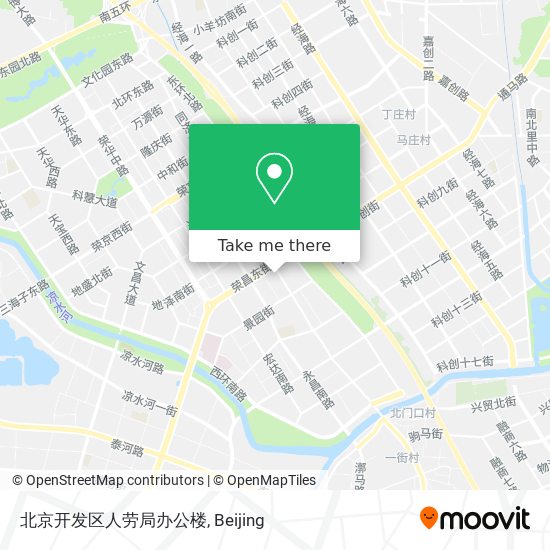 北京开发区人劳局办公楼 map
