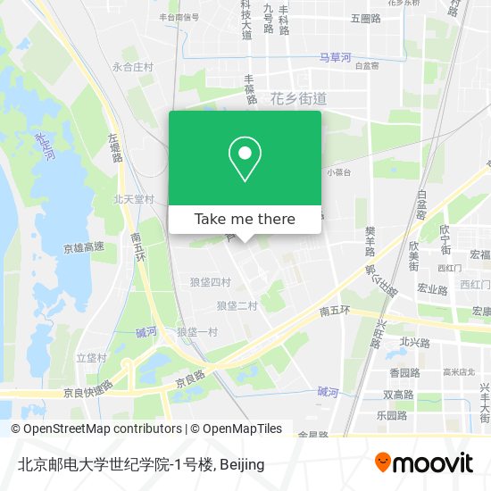 北京邮电大学世纪学院-1号楼 map