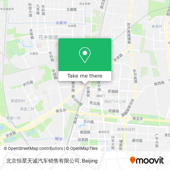北京恒星天诚汽车销售有限公司 map