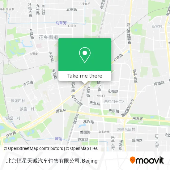 北京恒星天诚汽车销售有限公司 map
