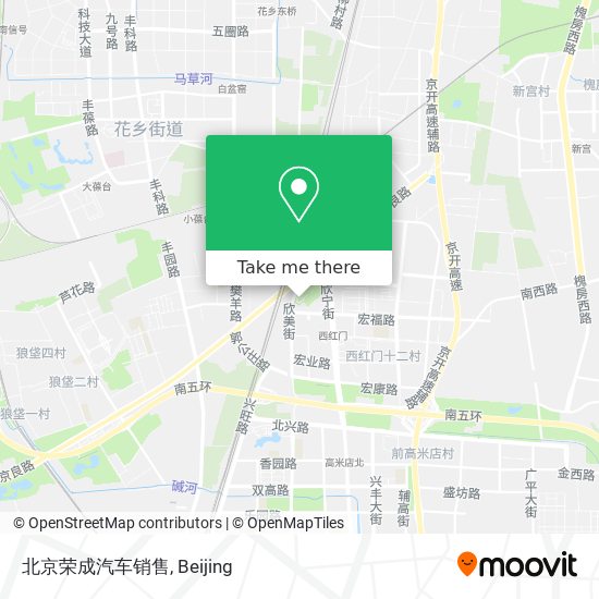 北京荣成汽车销售 map