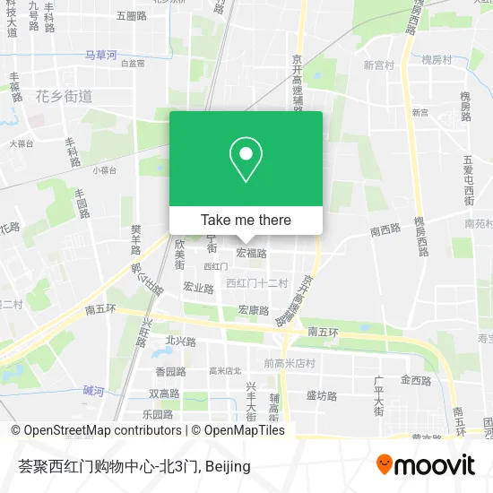 荟聚西红门购物中心-北3门 map
