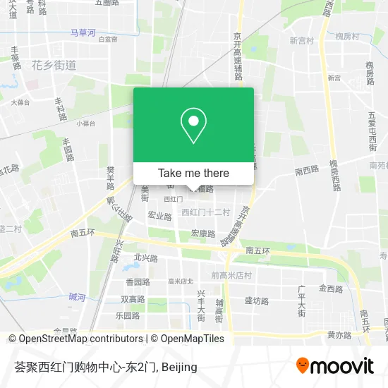 荟聚西红门购物中心-东2门 map