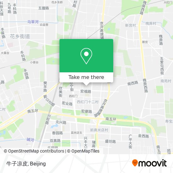 牛子凉皮 map
