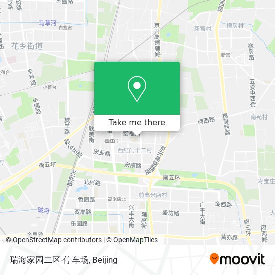 瑞海家园二区-停车场 map