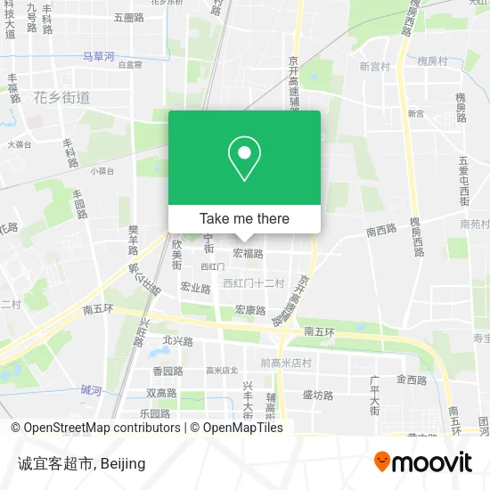 诚宜客超市 map