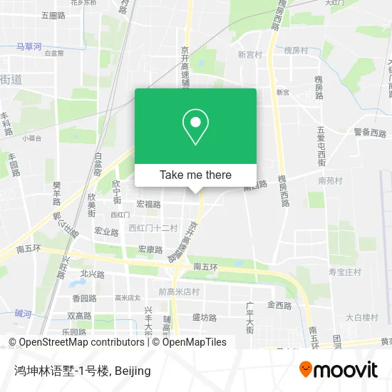 鸿坤林语墅-1号楼 map