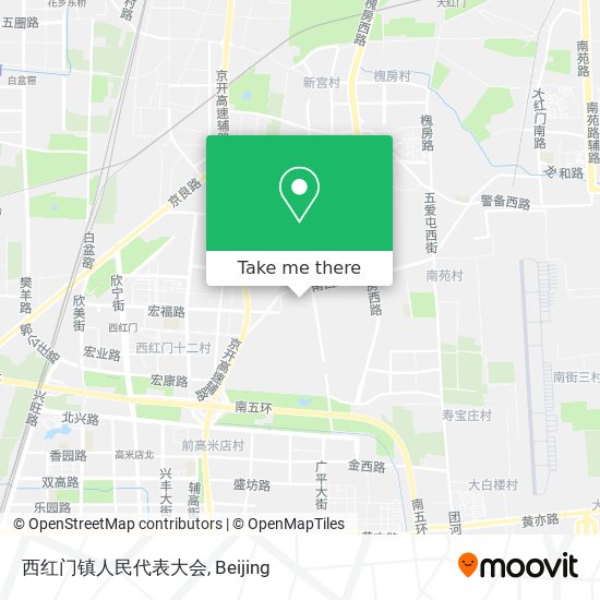 西红门镇人民代表大会 map