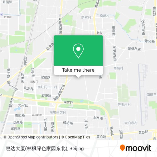 惠达大厦(林枫绿色家园东北) map