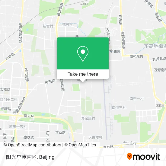 阳光星苑南区 map