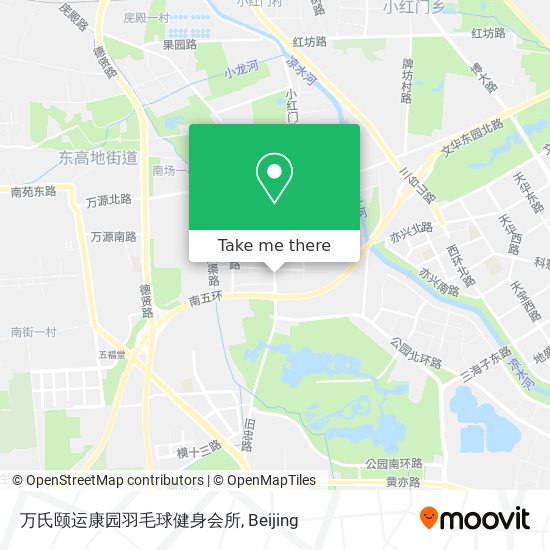 万氏颐运康园羽毛球健身会所 map