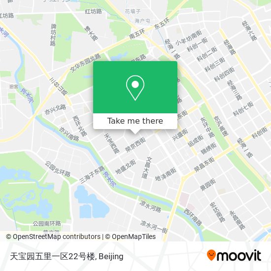 天宝园五里一区22号楼 map