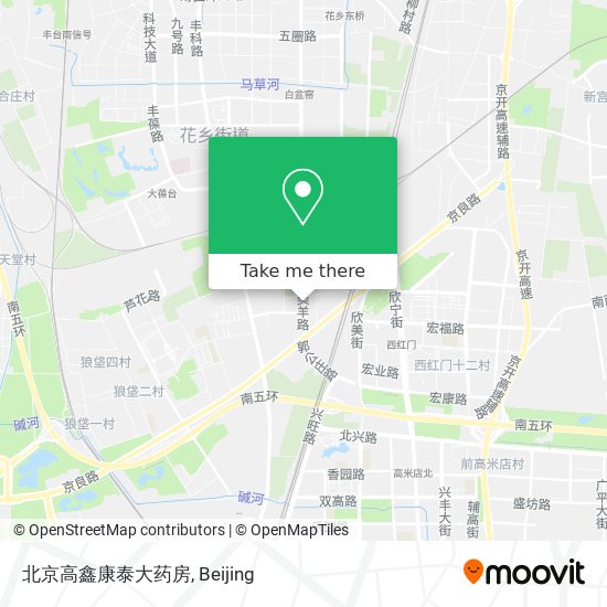 北京高鑫康泰大药房 map