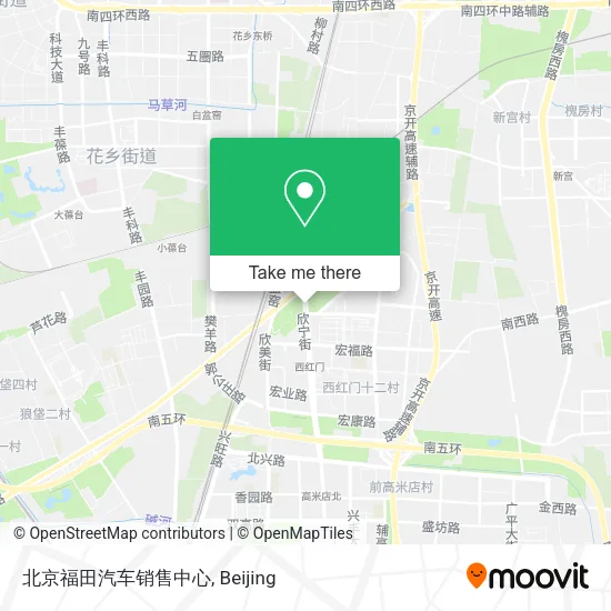 北京福田汽车销售中心 map